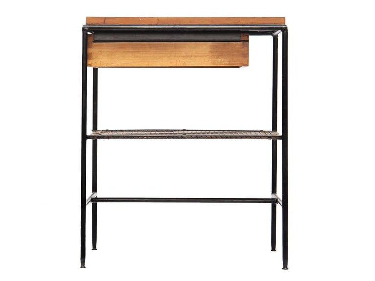 Black Wrought Iron Nightstand by Paul McCobb, 1950s at 1stDibs black