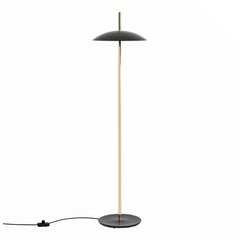 Black X Brass Signal Floor Lamp from Souda, Made to Order