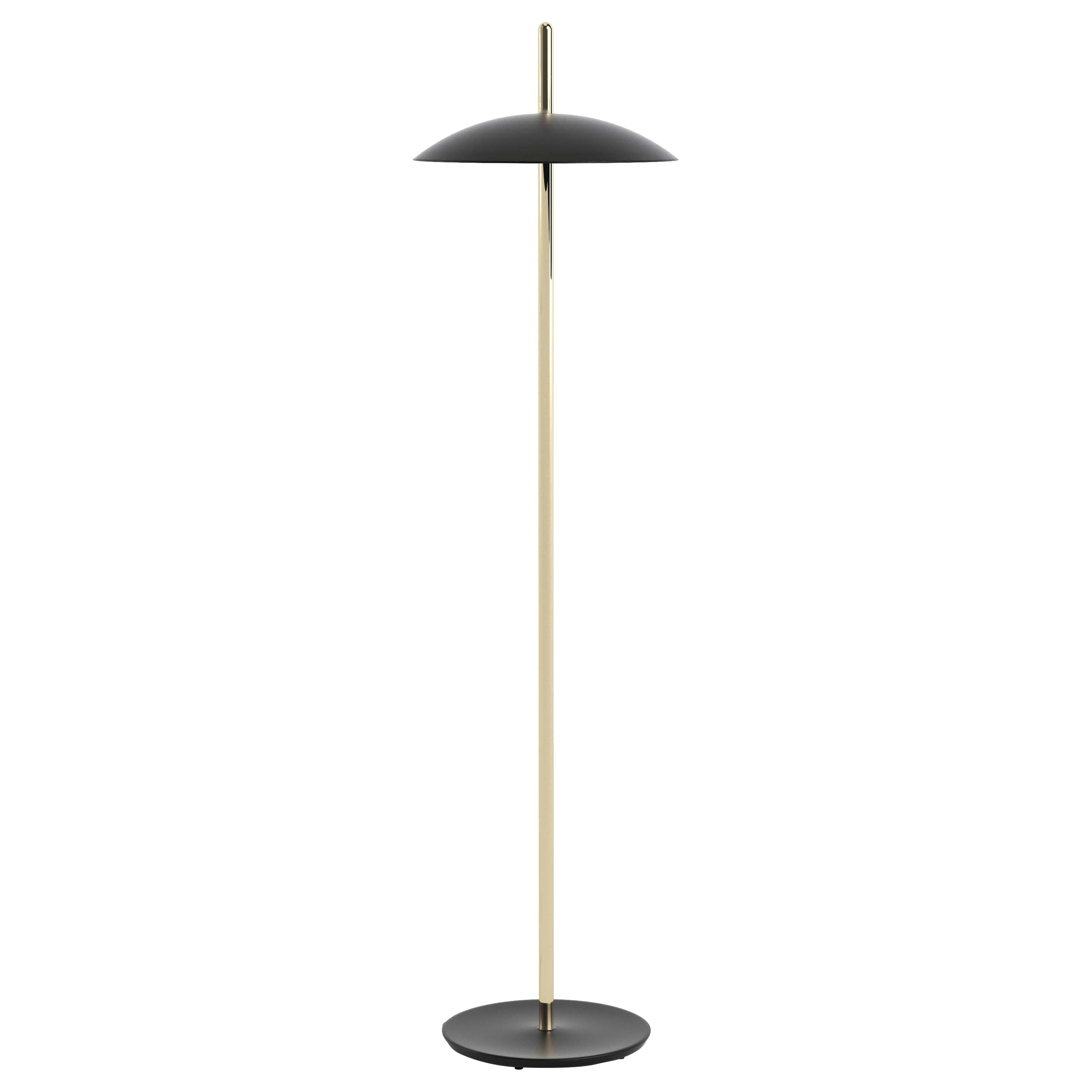 Signal-Stehlampe aus Messing von Souda, Schwarz X., auf Lager