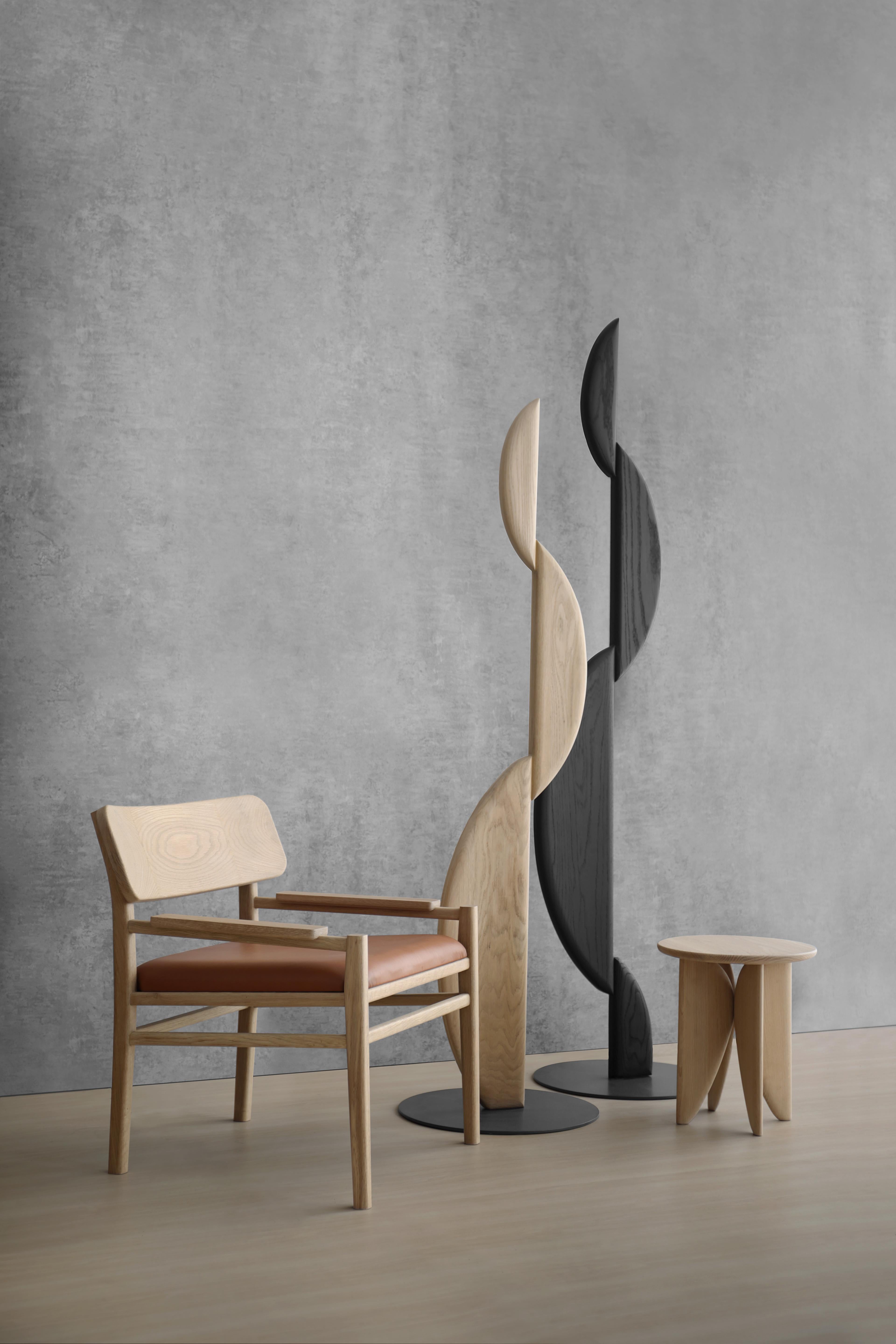 Contemporary Black XVI Décima Sexta Lounge Chair by Joel Escalona For Sale