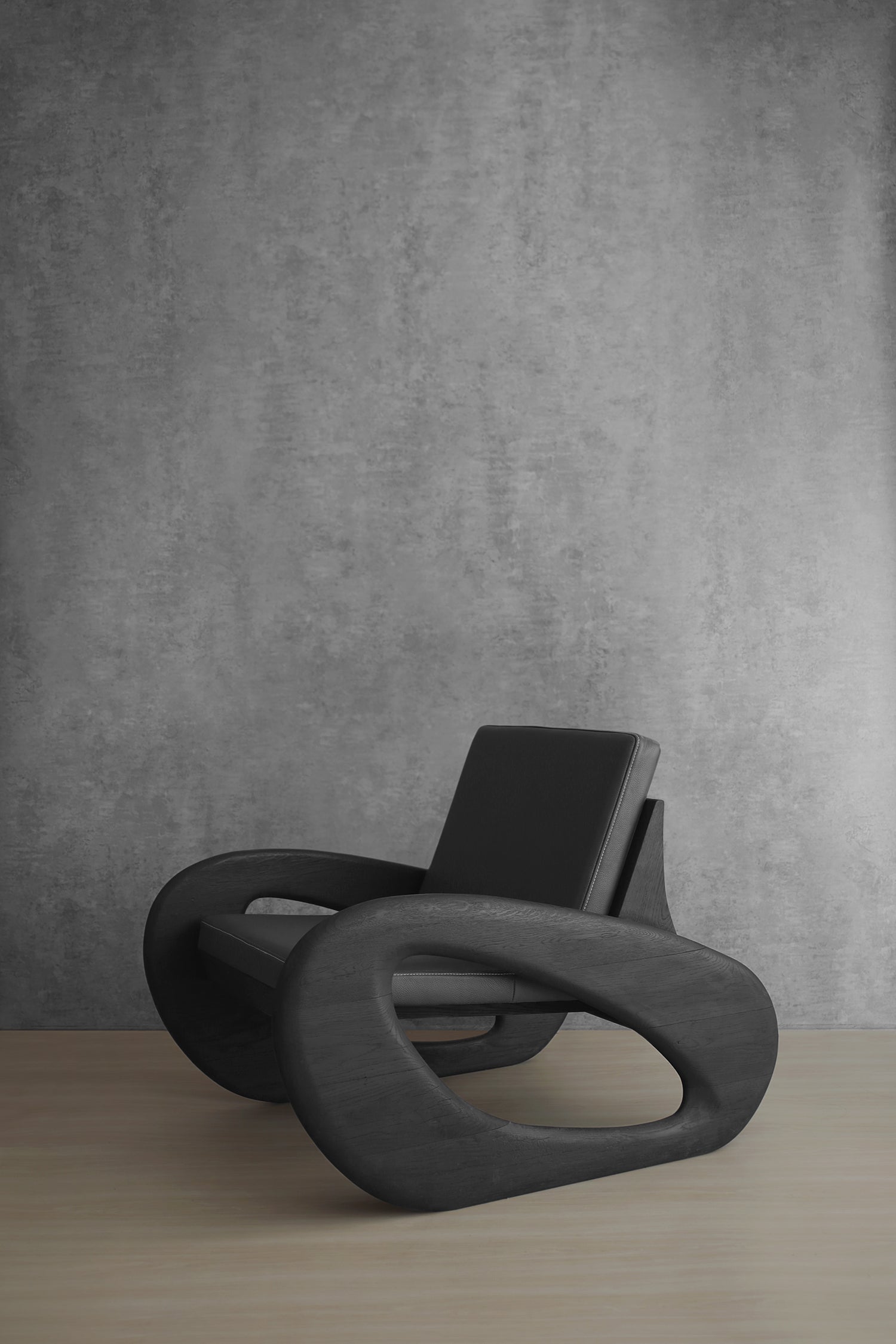 Black XVII Sherman lounge chair by Arturo Verástegui
Dimensions: D 82 x W 109 x H 81 cm
Materials: oak wood, leather.

Lounge chair made of white oak or burnt finish white oak option and leather.

Arturo Verástegui has been the director and