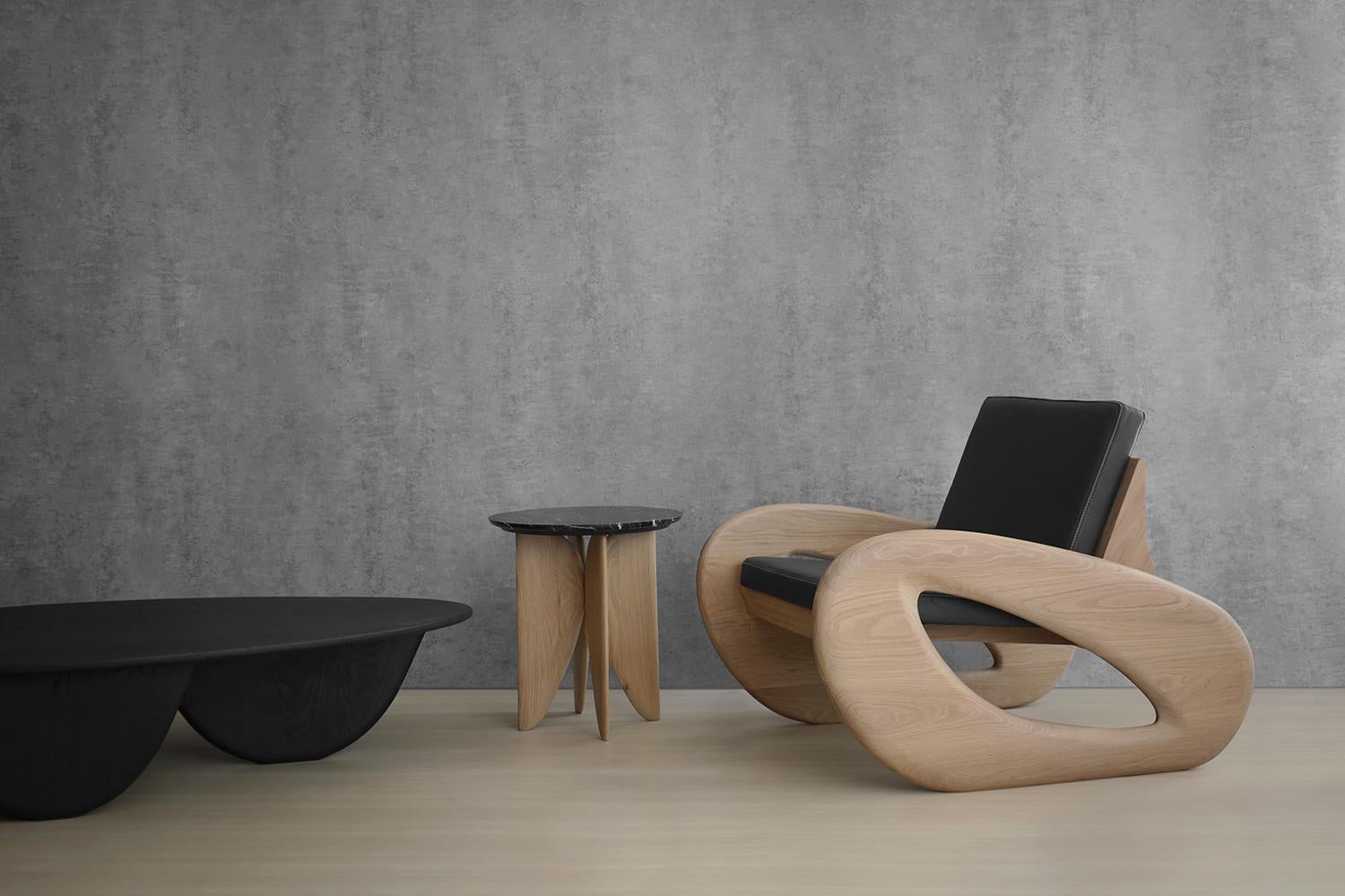 Contemporary Black XVII Sherman Lounge Chair by Arturo Verástegui For Sale