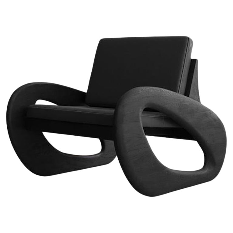 Black XVII Sherman Lounge Chair by Arturo Verástegui For Sale