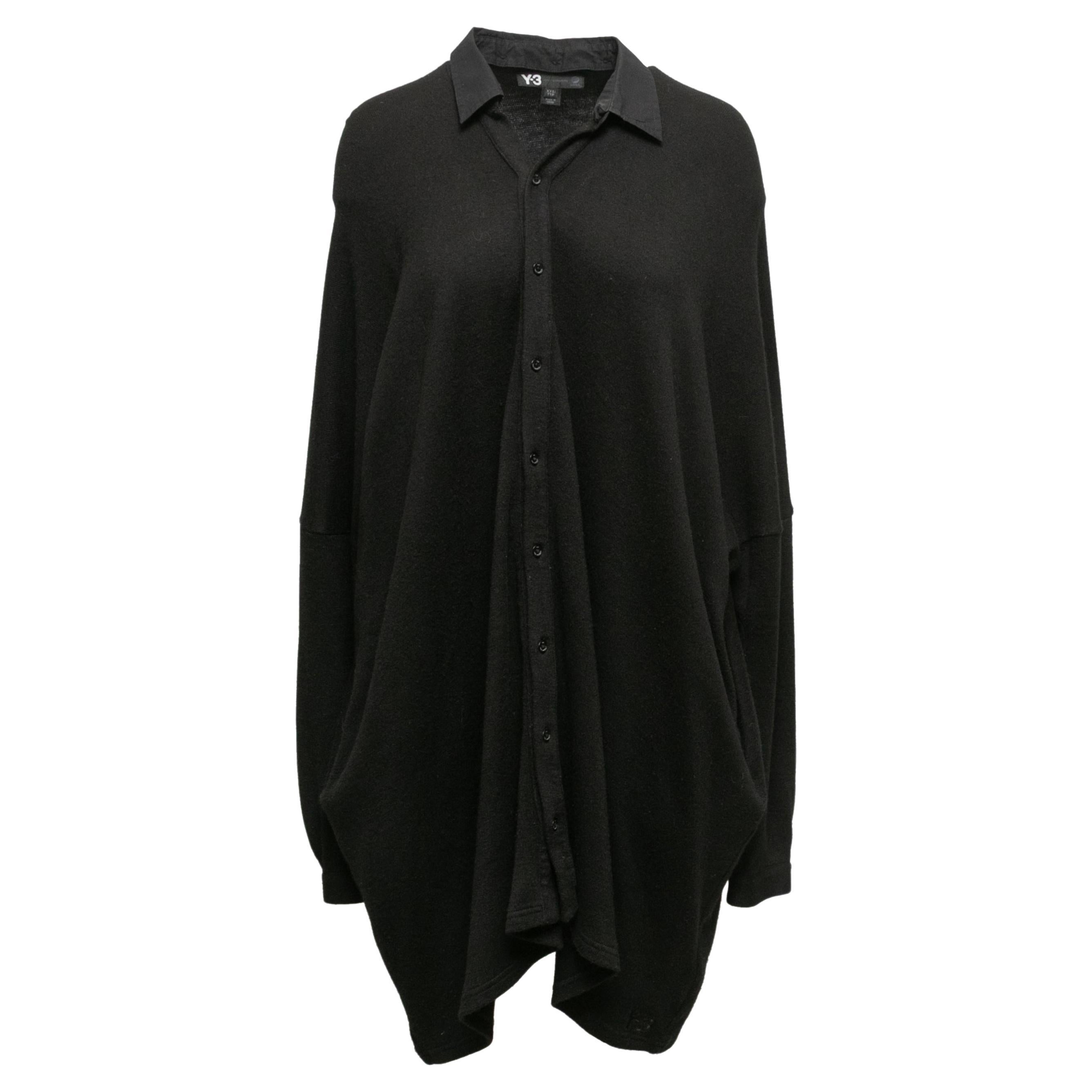 Y-3 Yohji Yamamoto Cardigan surdimensionné noir Taille US XXS