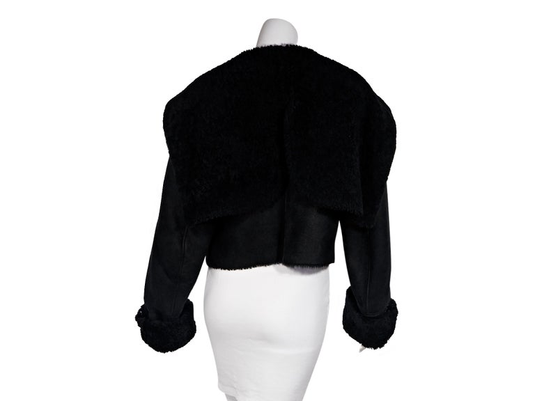 Black Yeezy Cropped Shearling Jacket For Sale at 1stDibs | yeezy ...