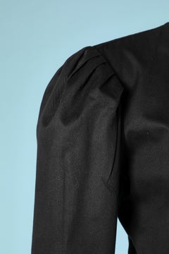 Black & yellow bustier cocktail dress and black jacket Emanuel Ungaro Parallèle