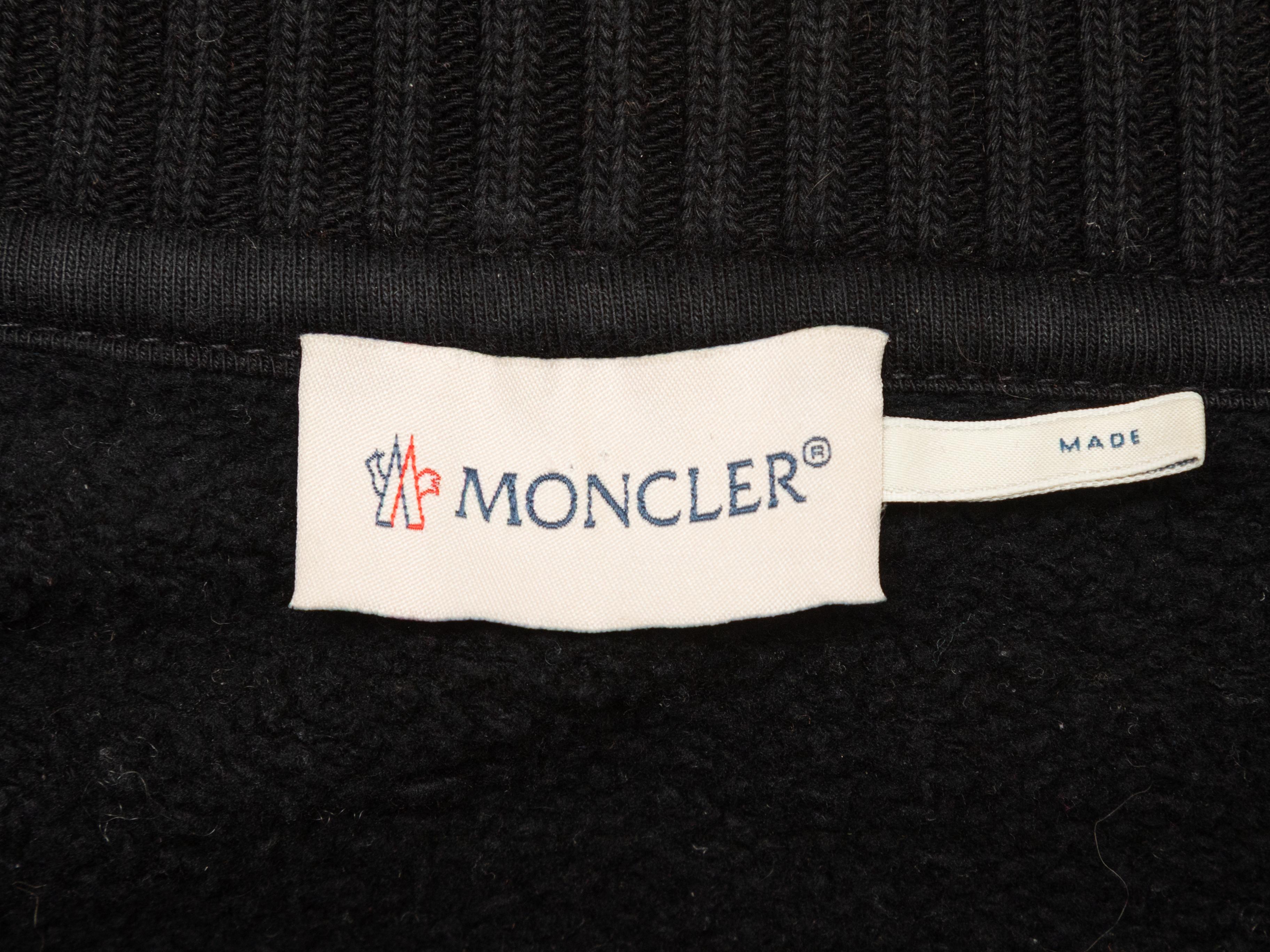 Black & Yellow Moncler x Off-White Crew Neck Sweater Size US XL For Sale 1