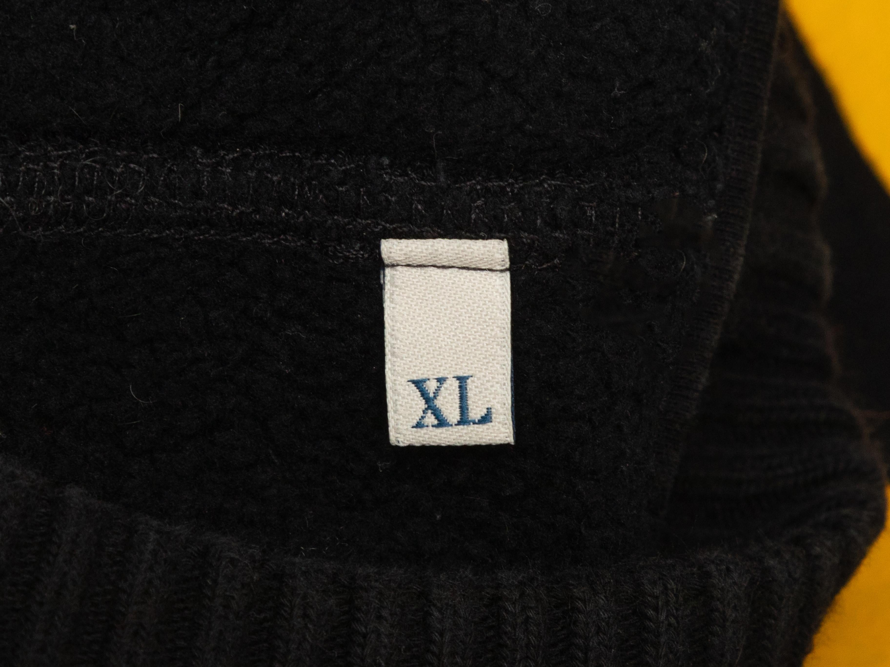 Black & Yellow Moncler x Off-White Crew Neck Sweater Size US XL For Sale 2