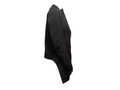 Black Yohji Yamamoto Open Front Jacket Designer Size 2