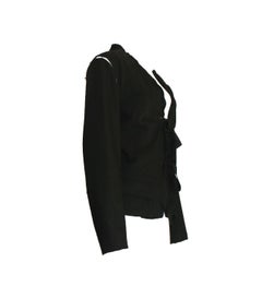 Black YSL Yves Saint Laurent by Tom Ford Evening Blazer Jacket Ribbon Details