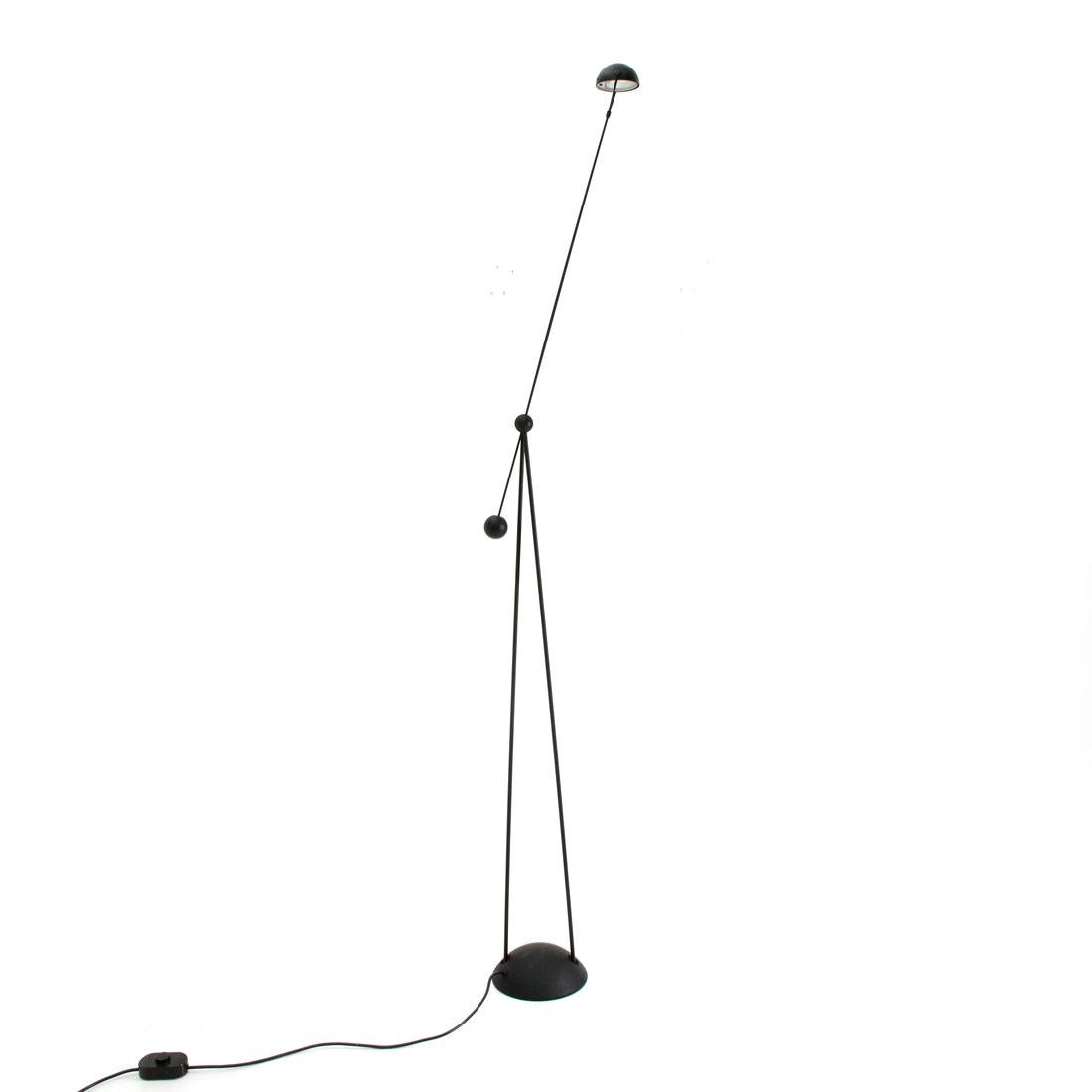 Mid-Century Modern Black ‘Yuki’ Floor Lamp by Paolo Francesco Piva for Stefano Cevoli, 1980s