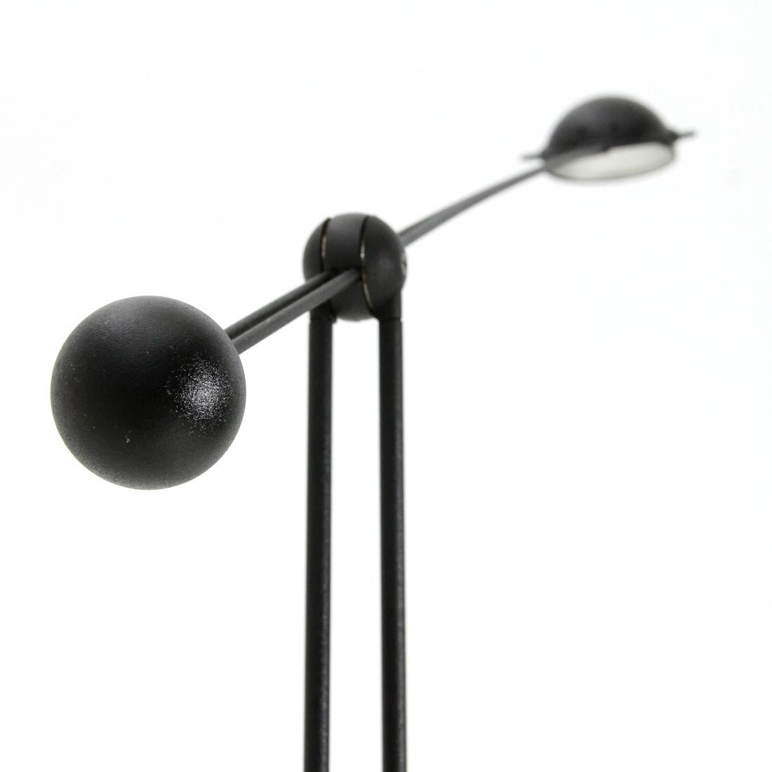 Italian Black ‘Yuki’ Floor Lamp by Paolo Francesco Piva for Stefano Cevoli, 1980s