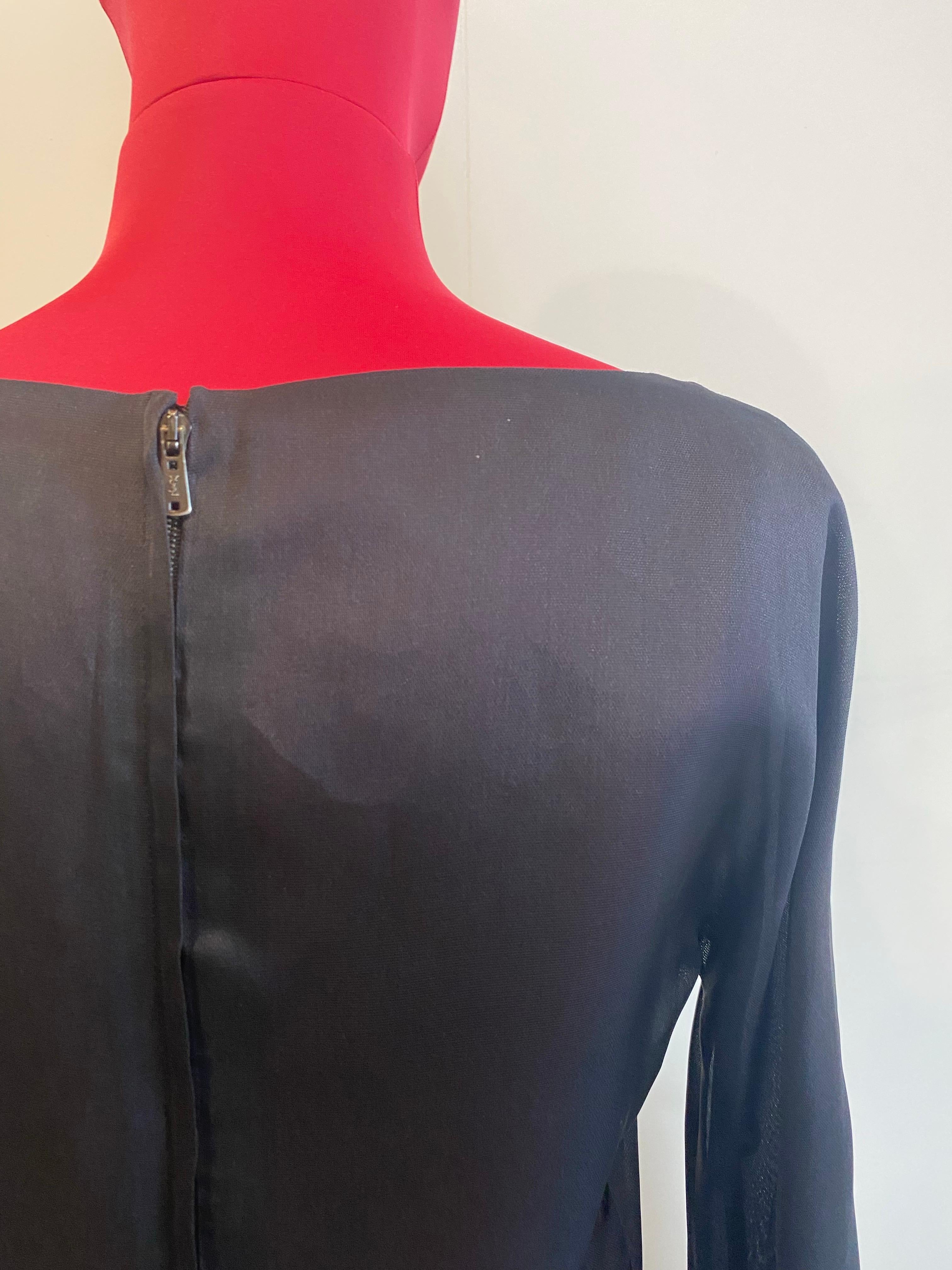 Black Yves Saint Laurent dress. im Angebot 5