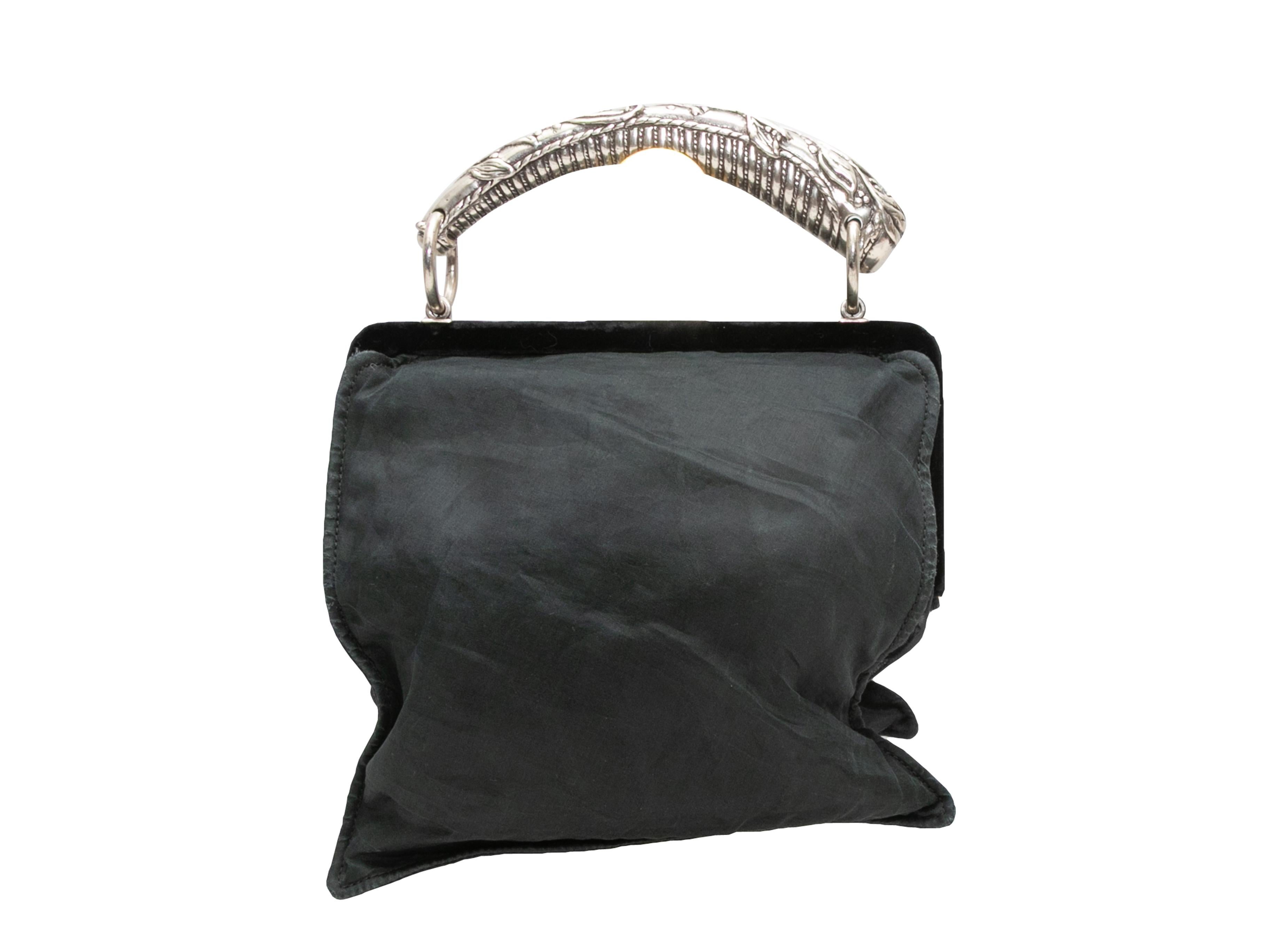 Black Yves Saint Laurent Mombasa Handbag In Good Condition In New York, NY