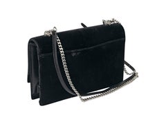 Black Yves Saint Laurent Small Velvet Babylon Bag