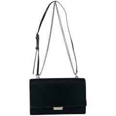 Black Yves Saint Laurent Small Velvet Babylon Bag