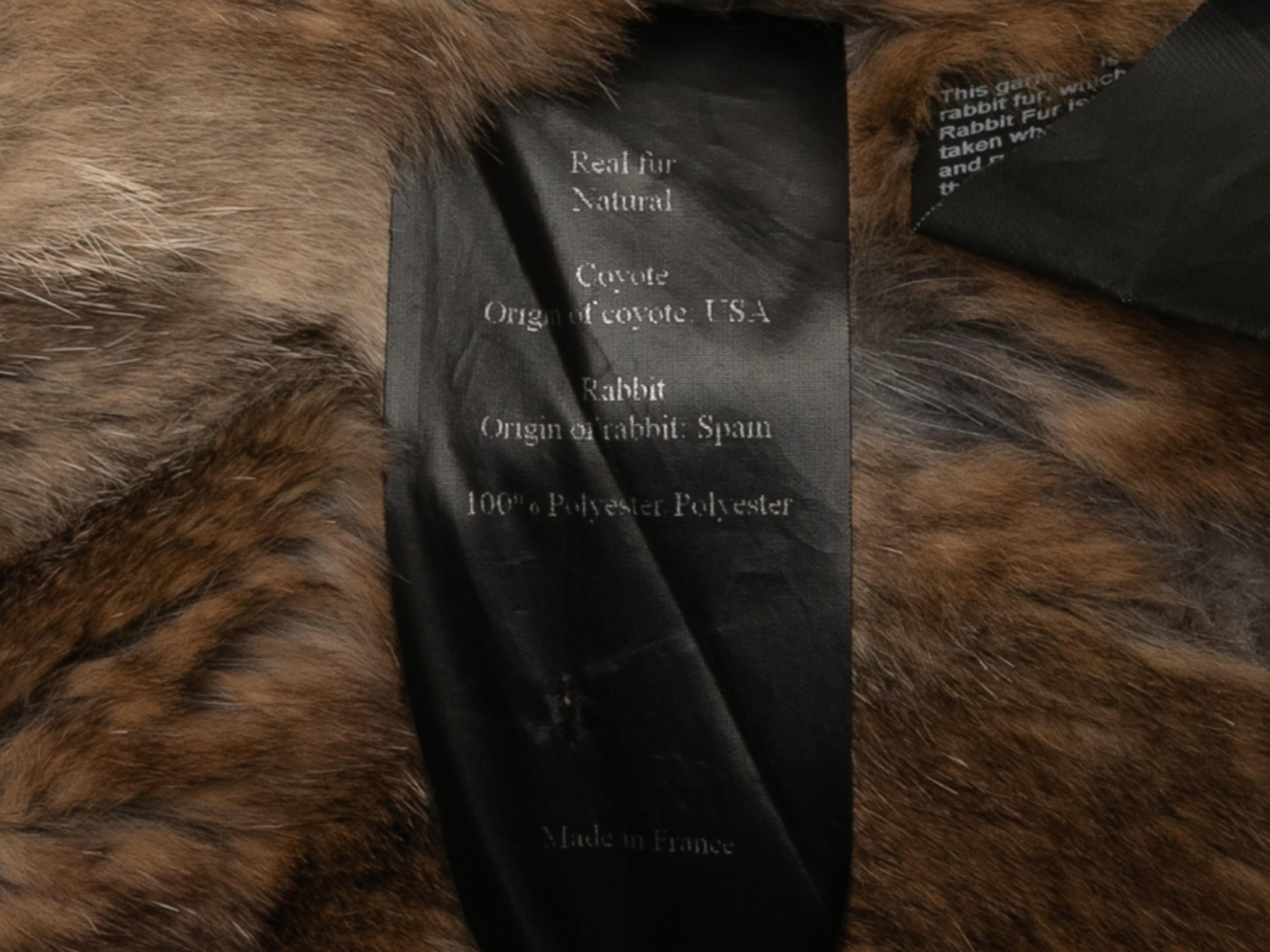 Black Yves Salomon Army Fur-Lined Hooded Coat Size EU 34 In Good Condition In New York, NY