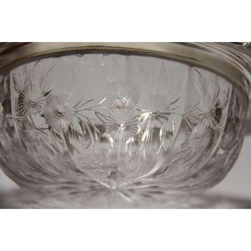 Frutero de plata de ley Blackberry by Tiffany & Co. con hojas de cristal tallado en venta 8