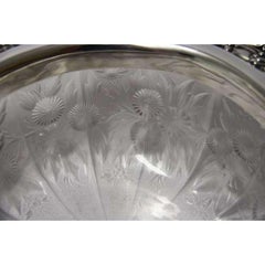 Blackberry by Tiffany & Co Sterling Silver Fruit Bowl with Cut Glass Leaves