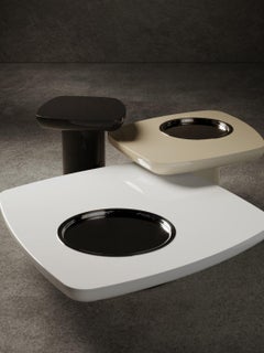 Blackbird High  - Glossy Wood Coffee Table