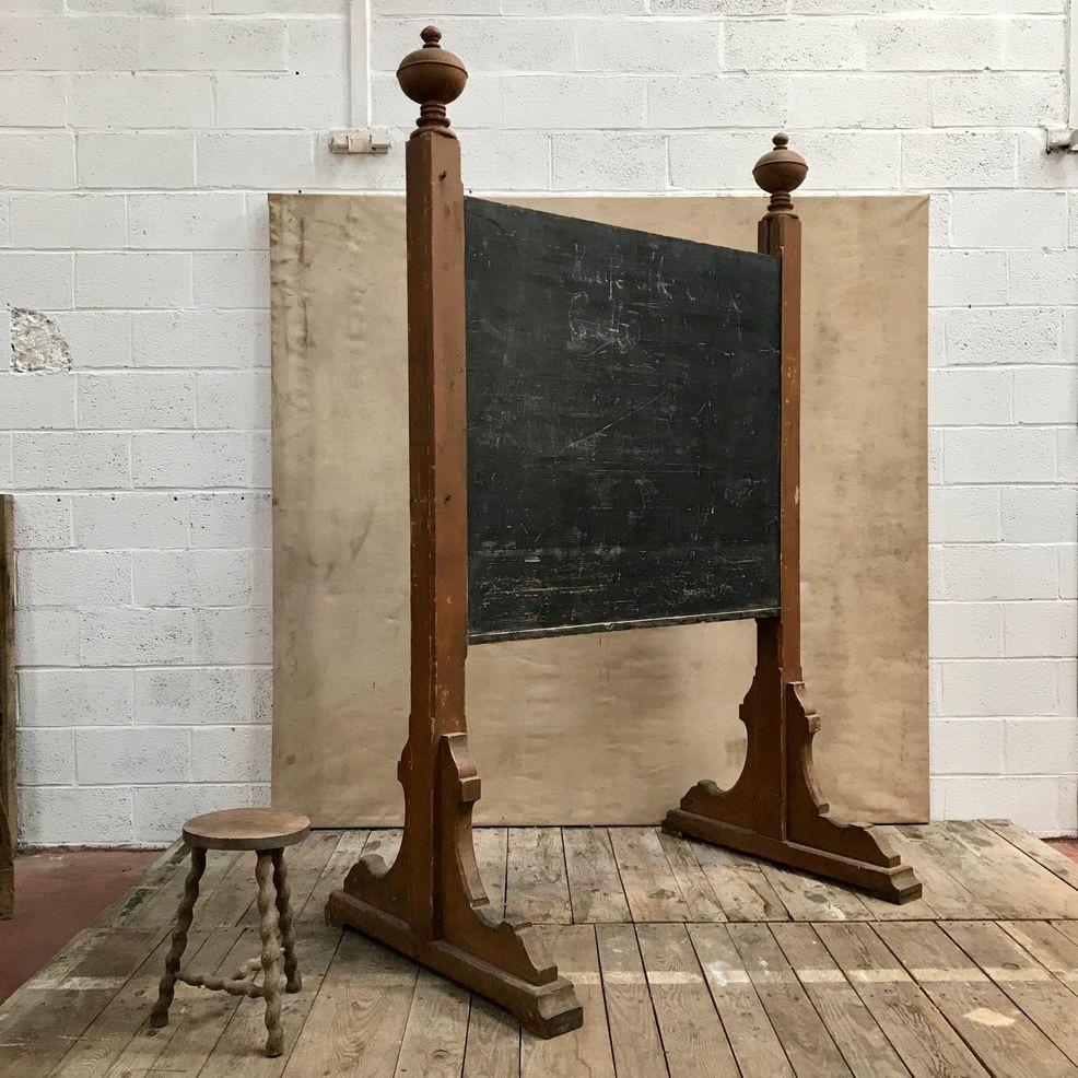 Wood Blackboard on Stand For Sale
