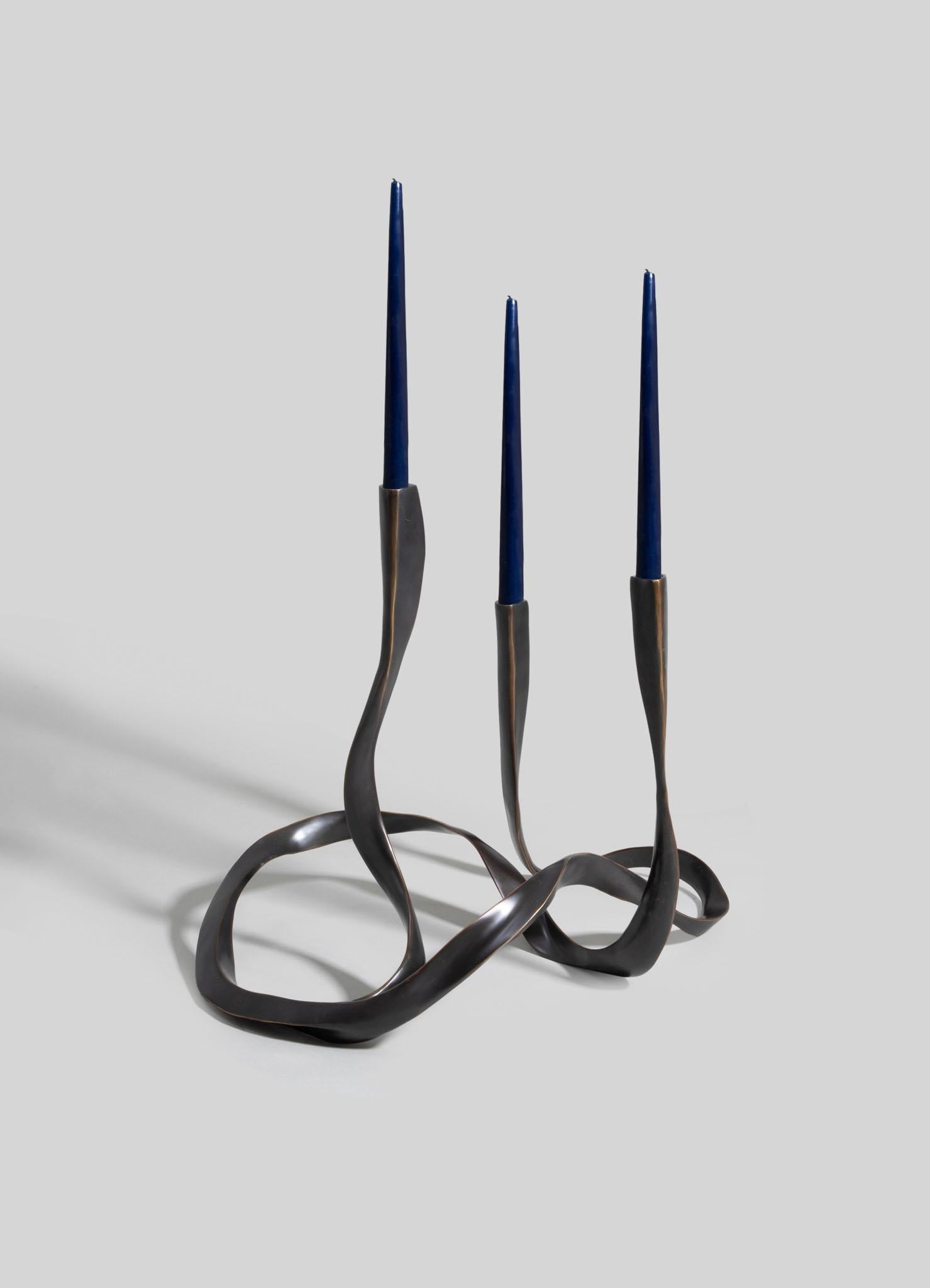 Moulage Candélabre Blackbuck en laiton Viya de Vikram Goyal en vente