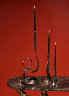 Blackbuck Candle Stand Small in Brass, Viya by Vikram Goyal