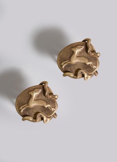 Blackbuck Napkin Rings in Brass, Viya by Vikram Goyal