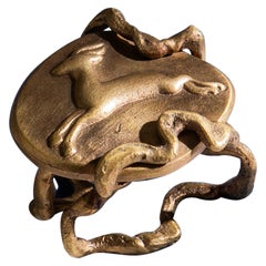 Blackbuck Napkin Rings in Brass, Viya by Vikram Goyal