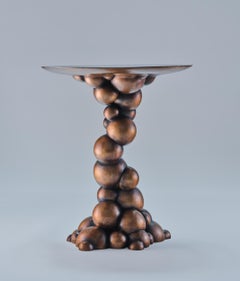 Table d'appoint Bubble en bronze noirci