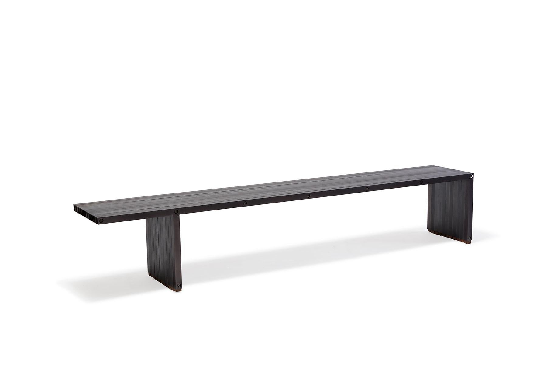 American Blackened Aluminum Compression Bench For Sale