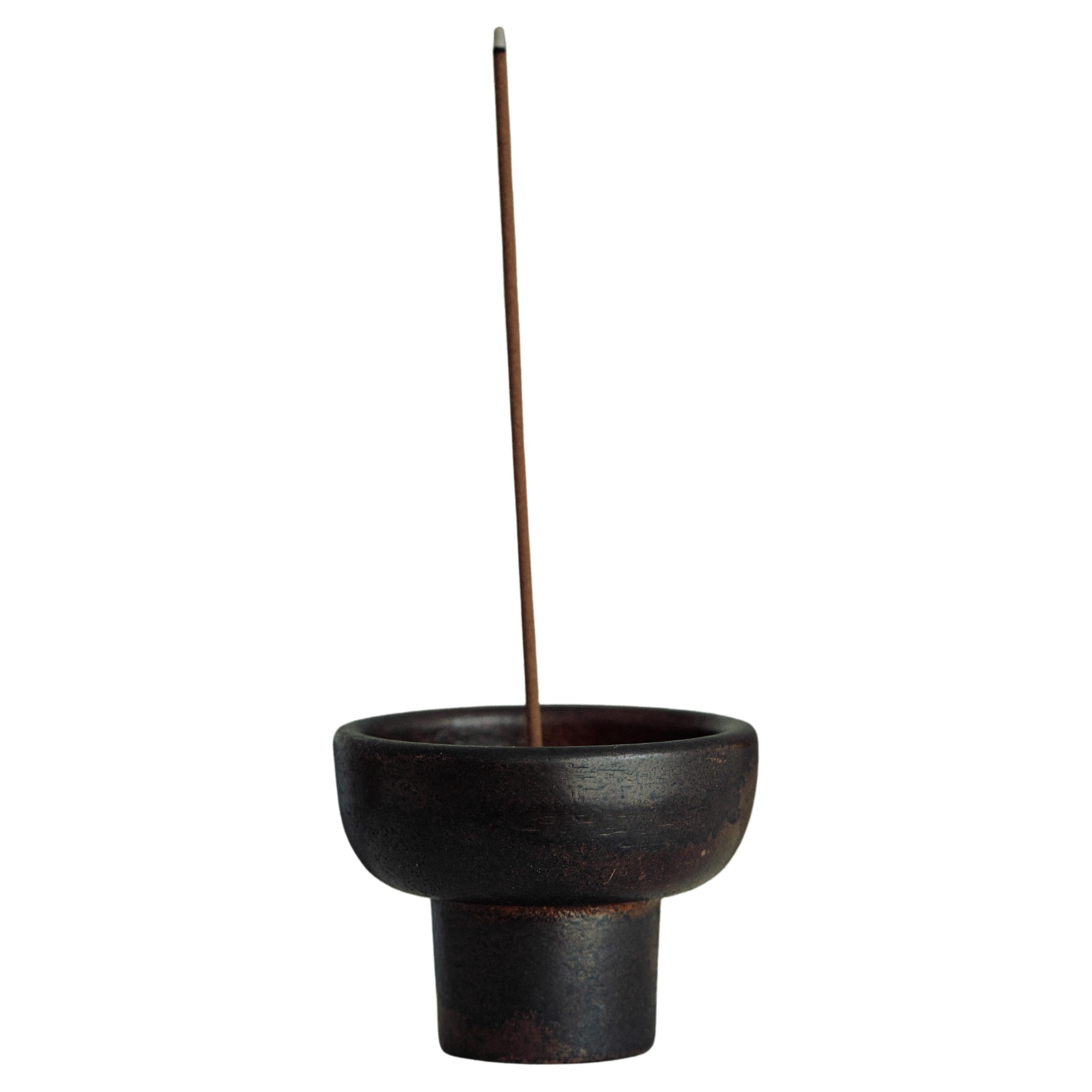 Blackened Incense Burner by Henry Wilson For Sale