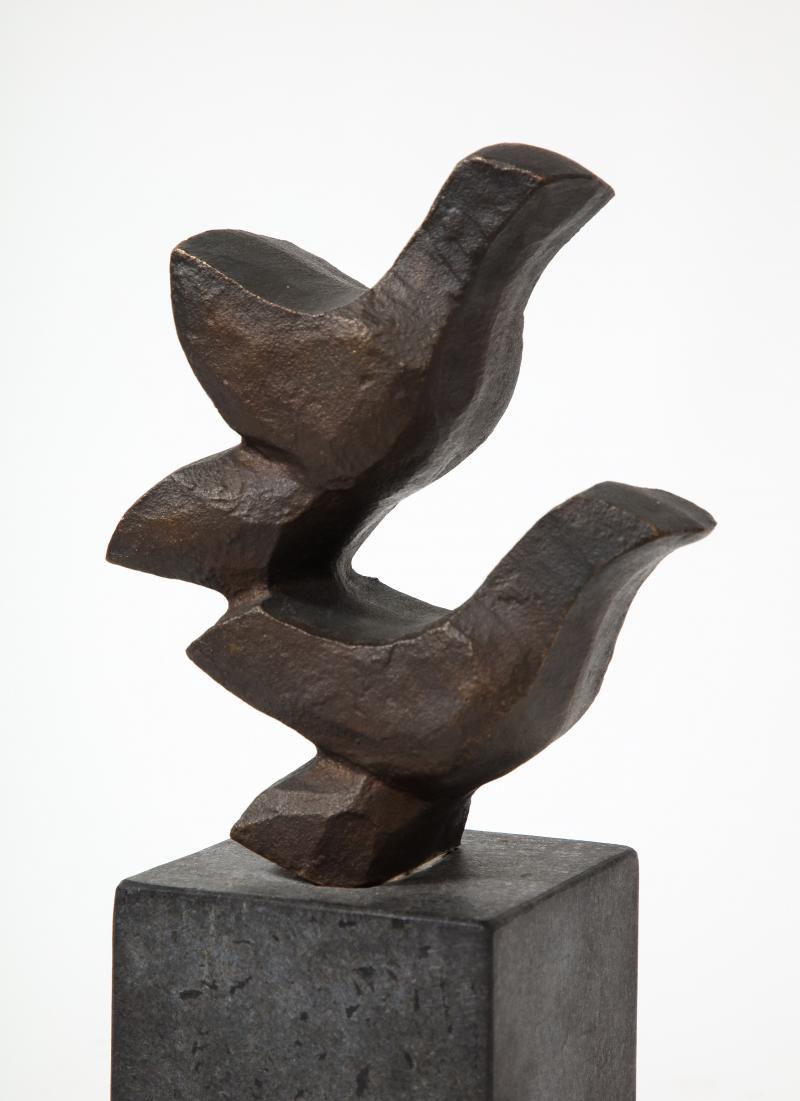 Blackened Bronze Sculpture 