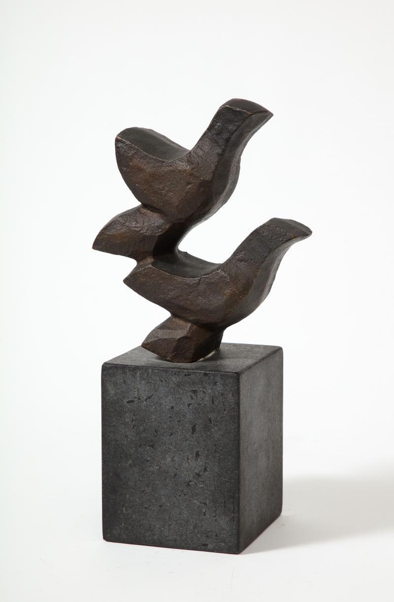 Blackened Bronze Sculpture 