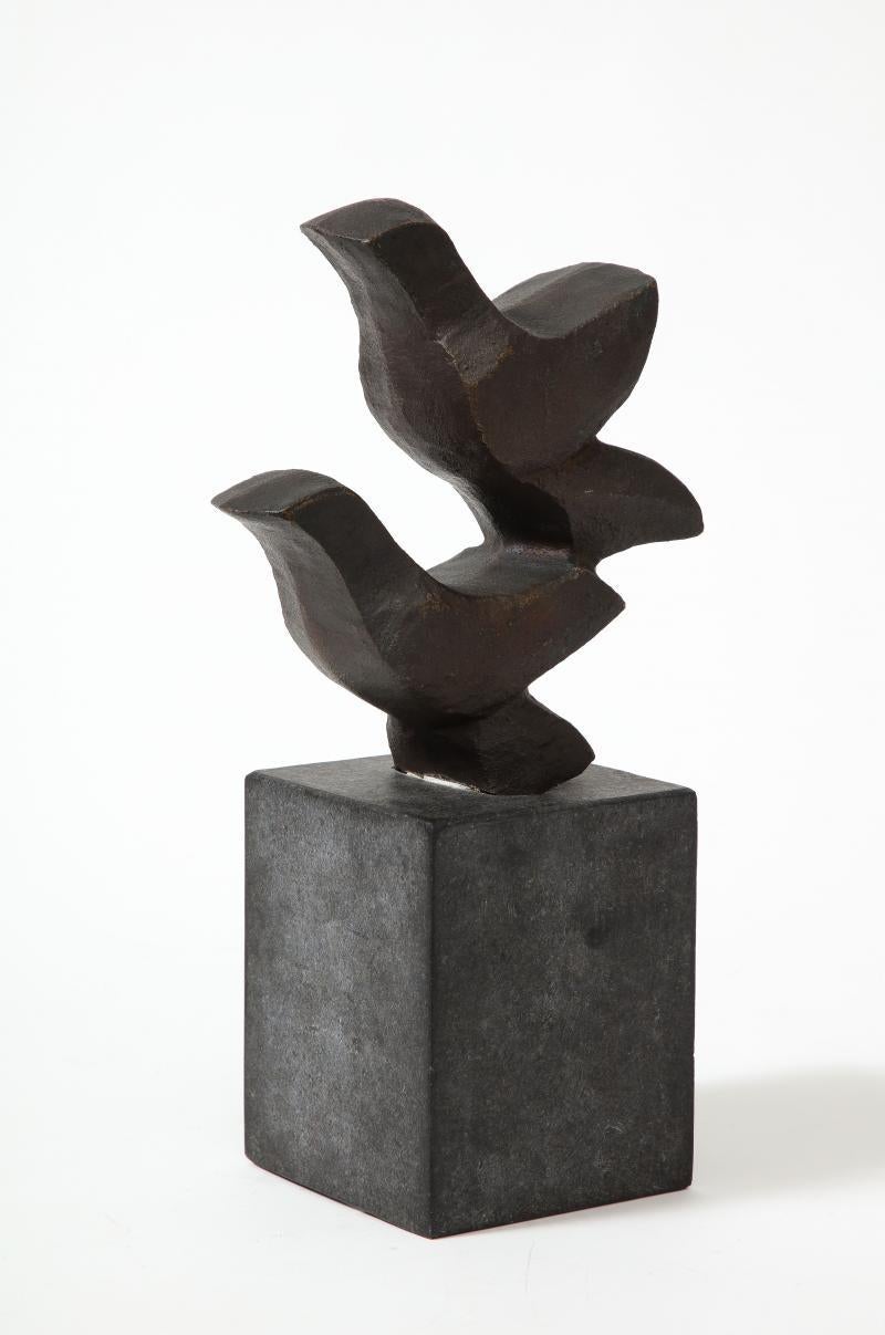 Blackened Bronze Sculpture 
