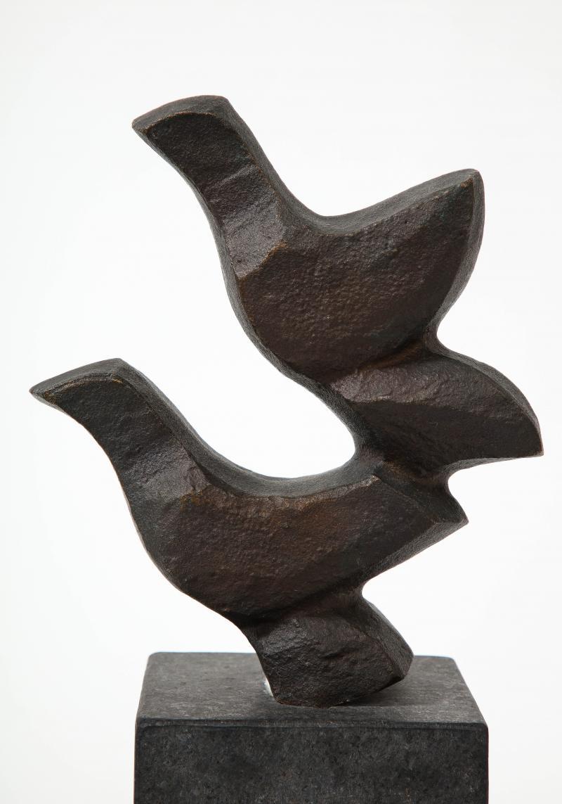 Blackened Bronze Sculpture 