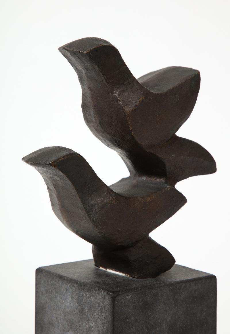 Blackened Bronze Sculpture 