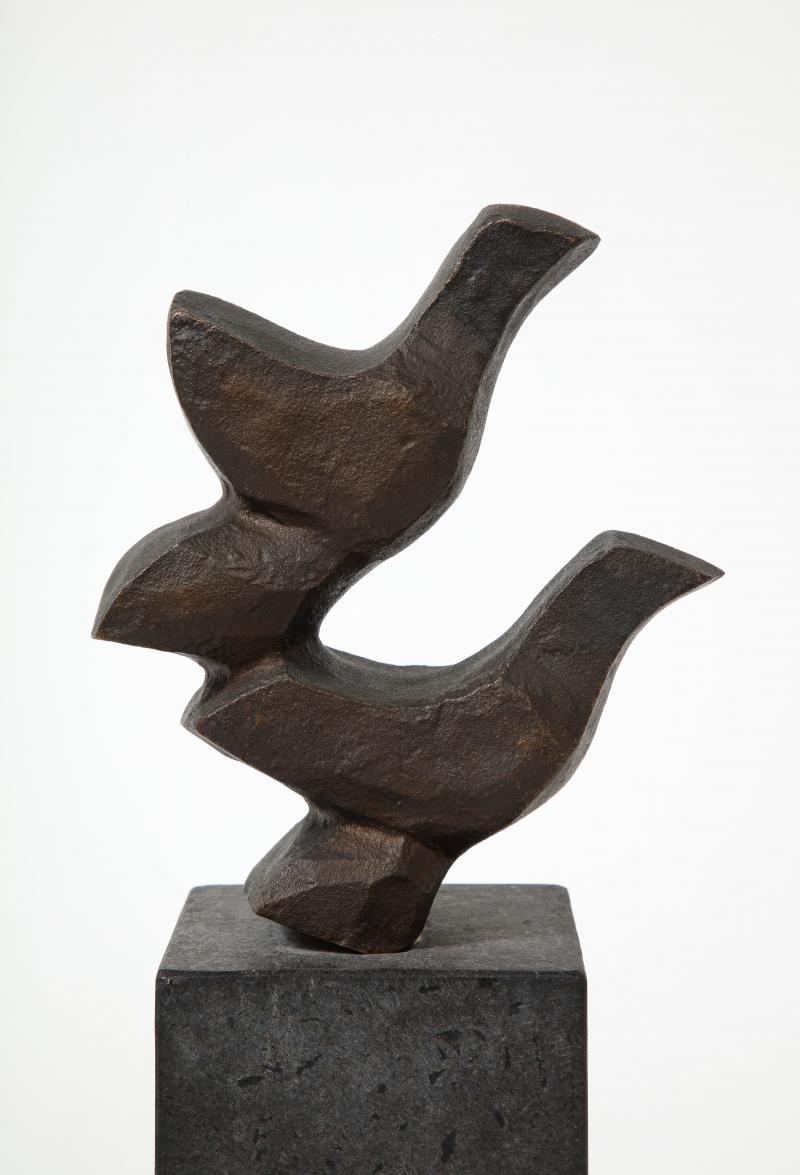 Blackened Bronze Sculpture 