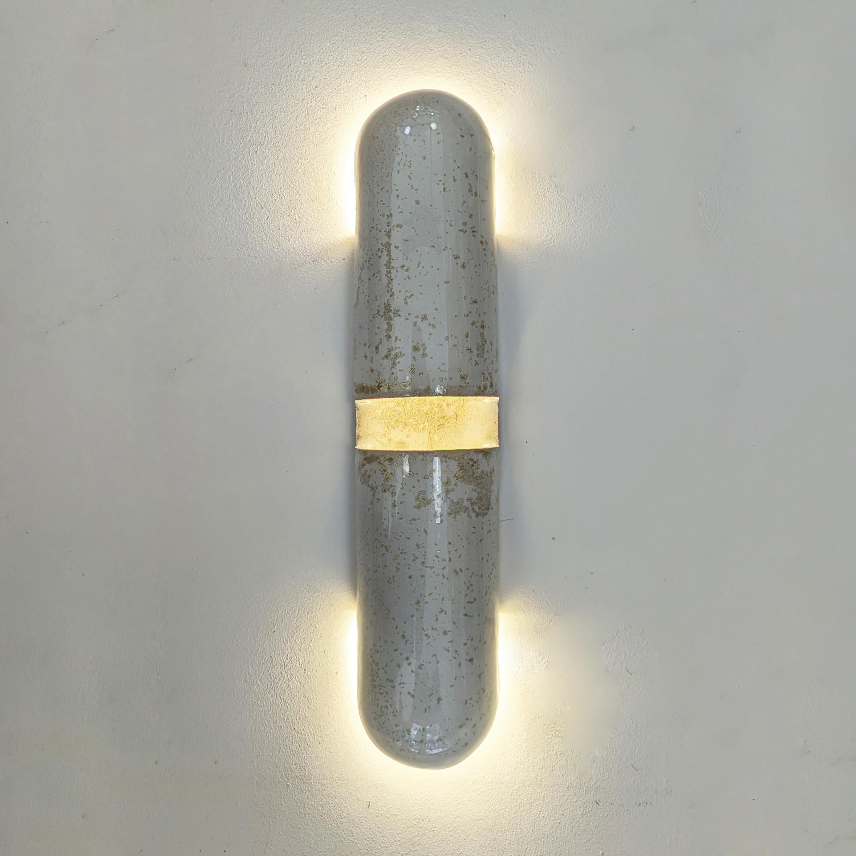 Contemporary Blackened Gold Iliakos Wall Light by Lisa Allegra For Sale