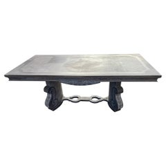 Blackened Oak Art Deco Table, circa 1940/1950