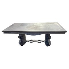 Blackened Oak Art Deco Table, circa 1940/1950