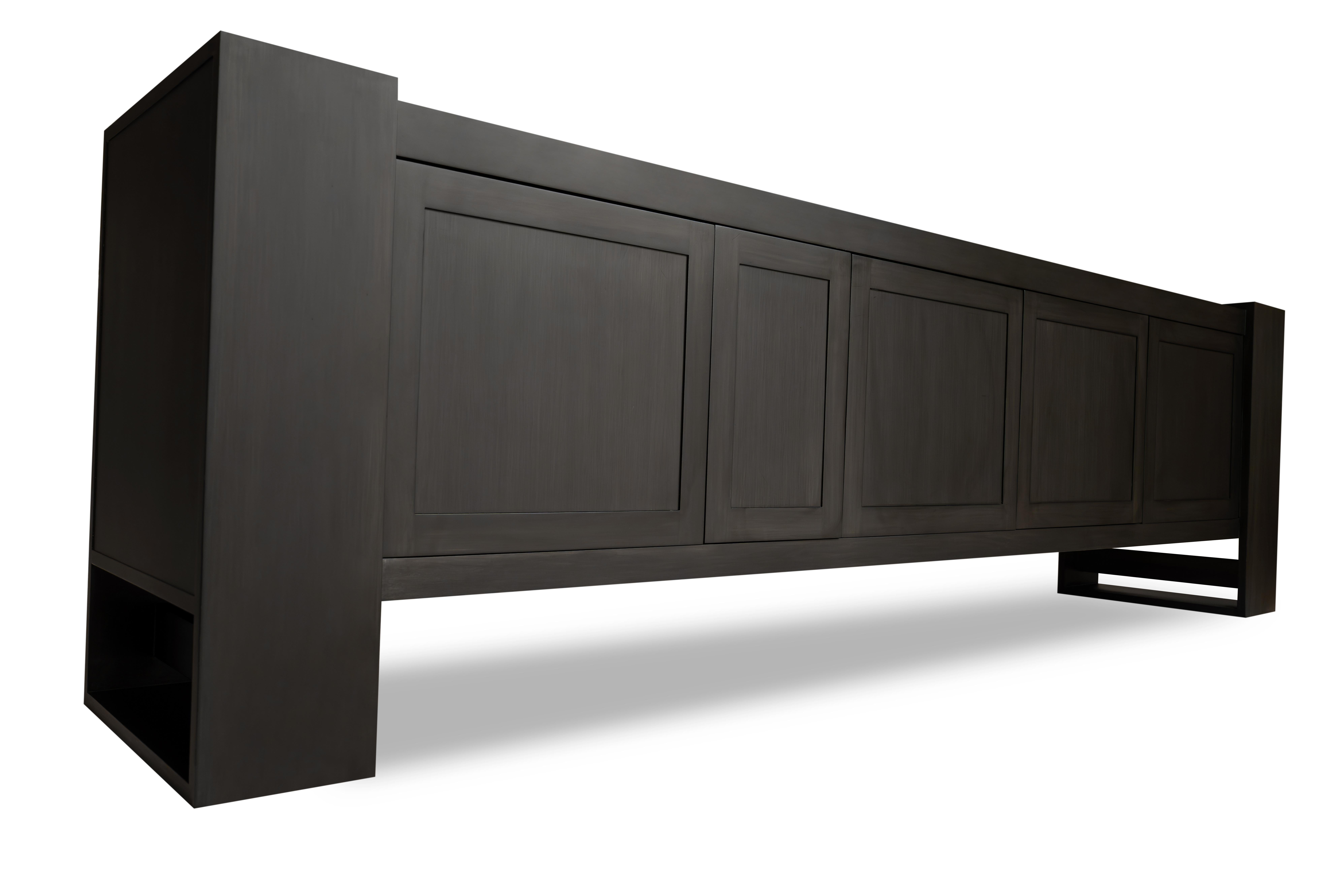 Credenza Oak annerita In condizioni ottime in vendita a Culver City, CA