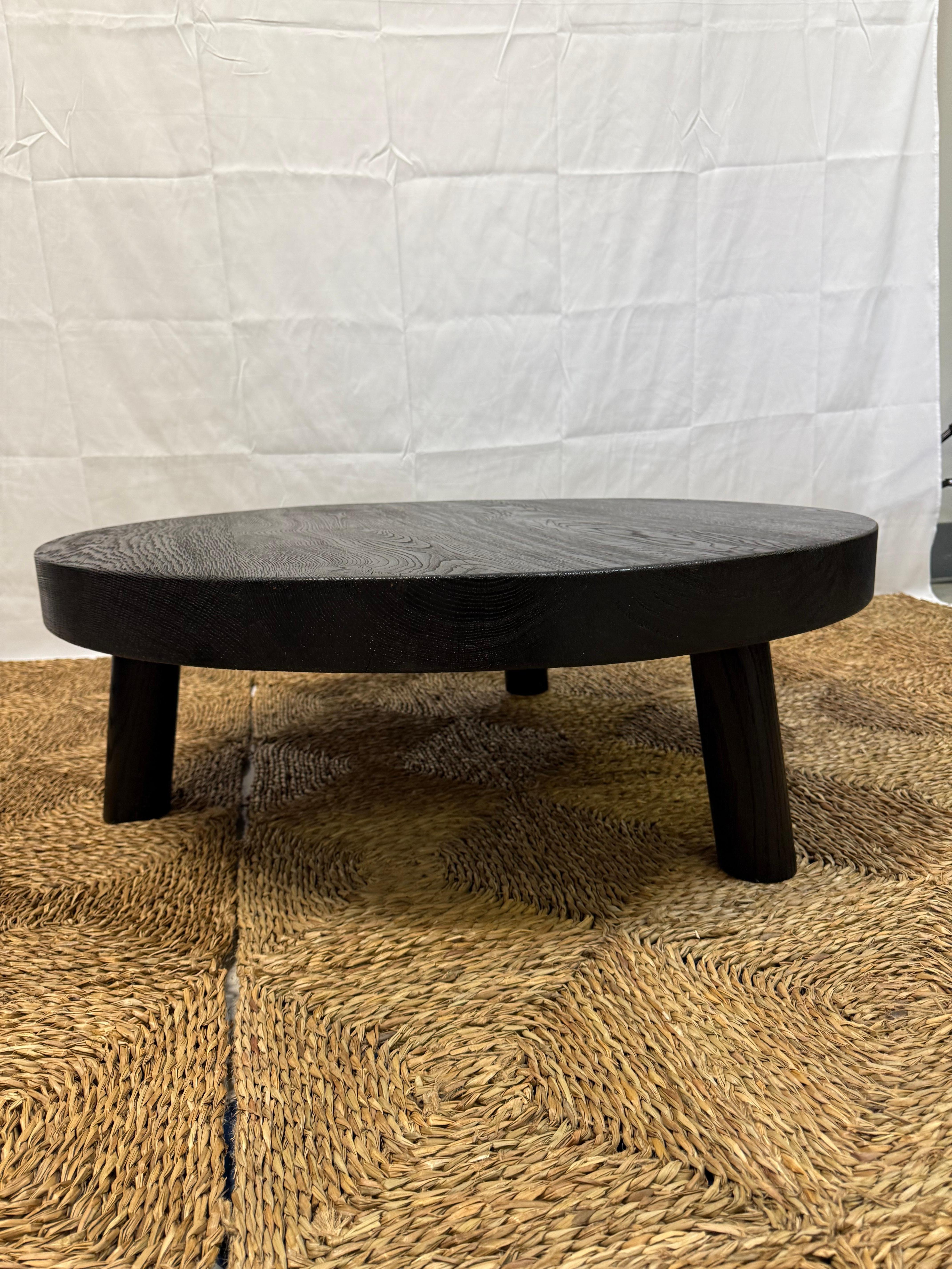 Table basse sur mesure en Oak noirci en vente 2
