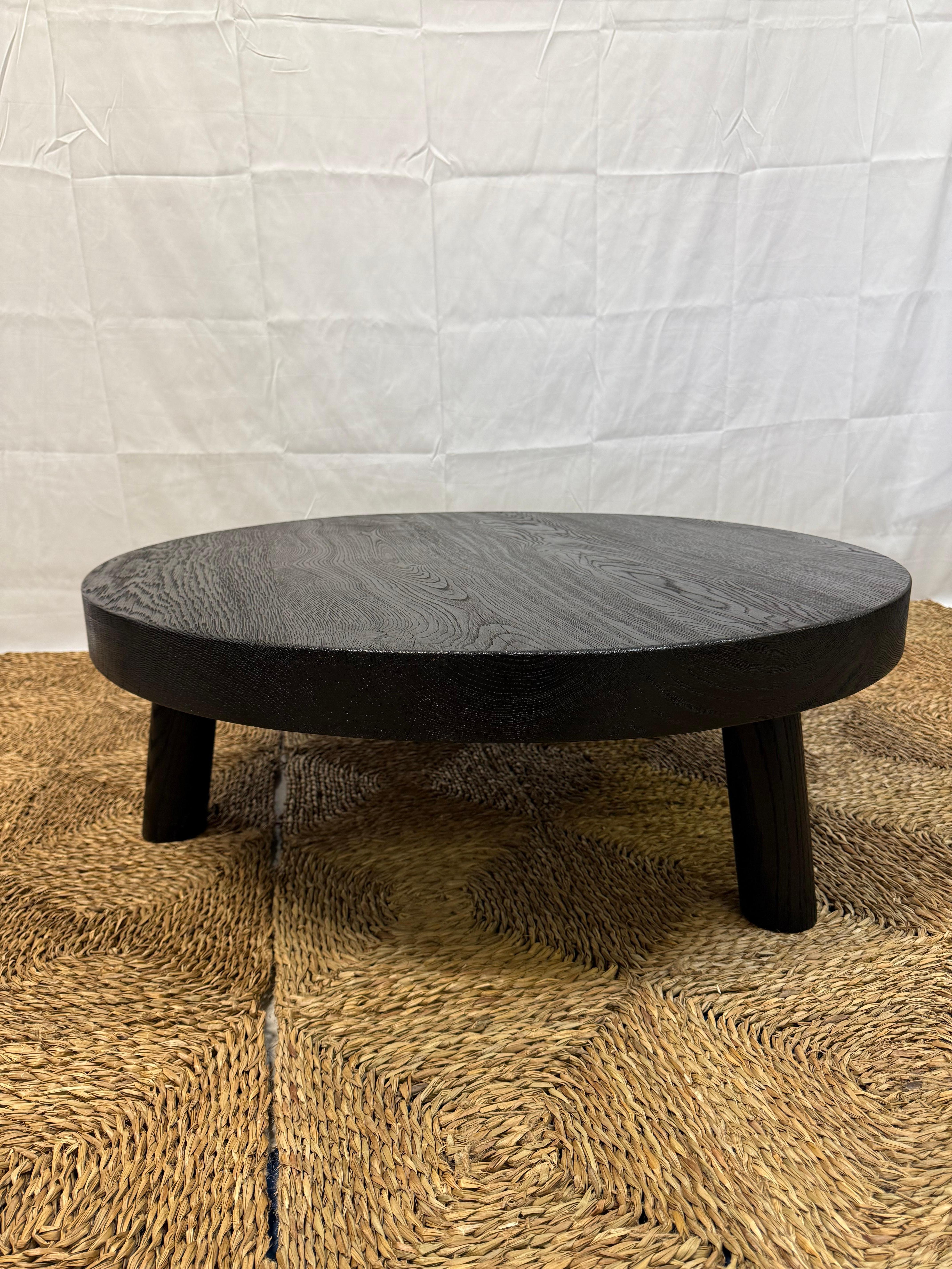 Chêne Table basse sur mesure en Oak noirci en vente