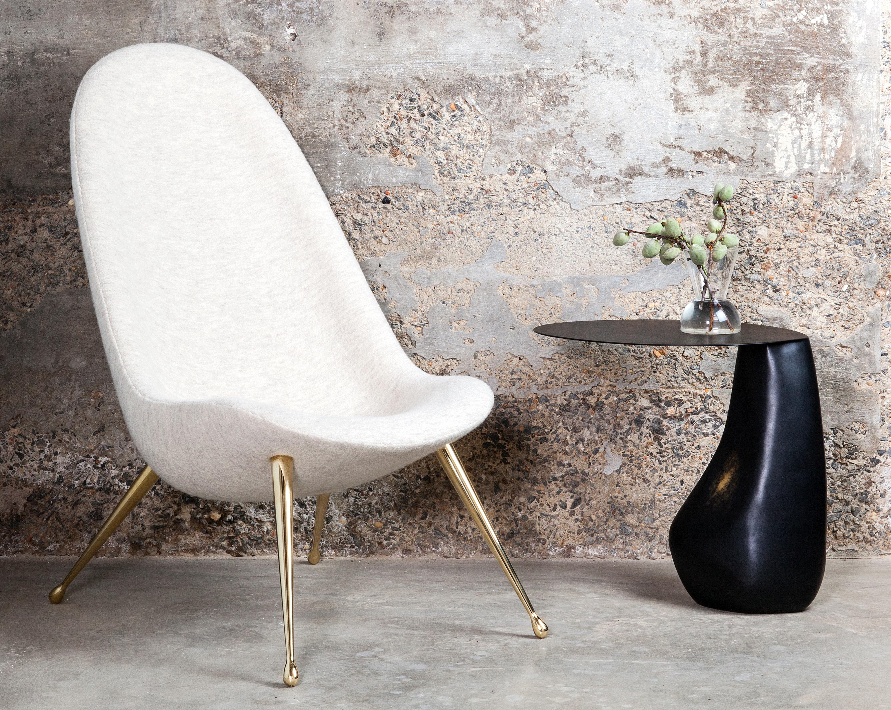 Blackened Steel Dionis Side Table by Konekt Furniture 
Dimensions: 21
