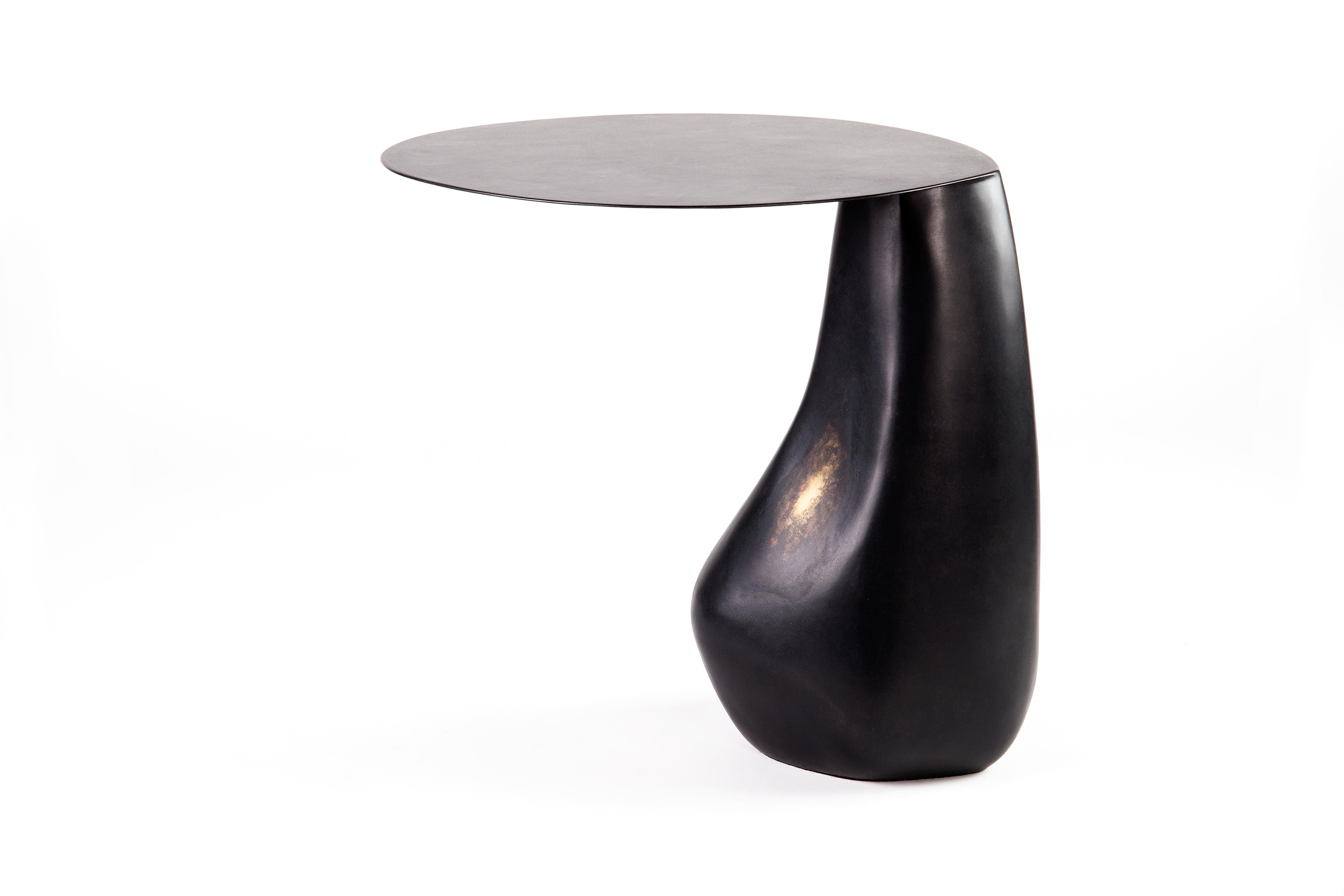 Modern Blackened Steel Dionis Side Table by Konekt Furniture