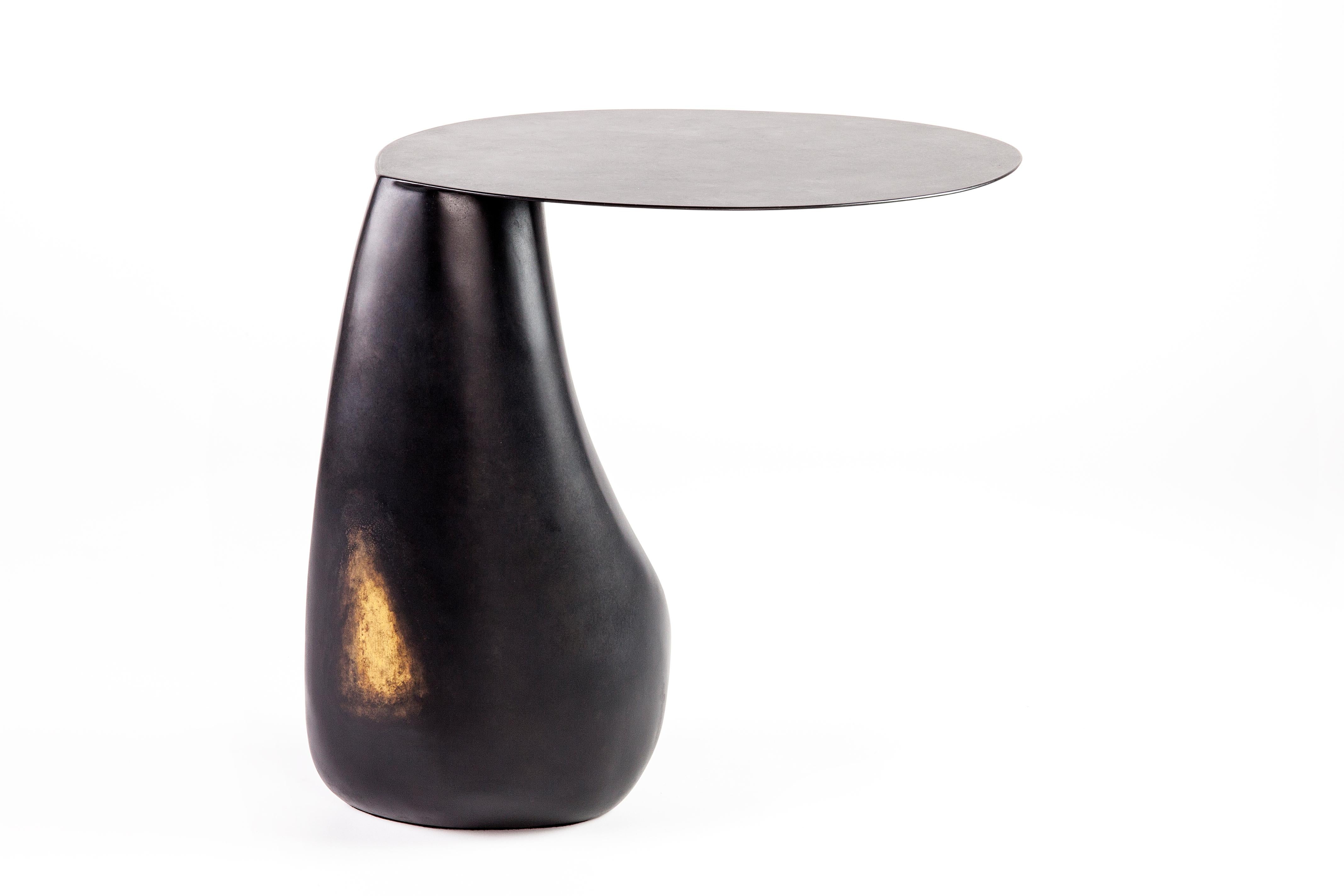 American Blackened Steel Dionis Side Table by Konekt Furniture