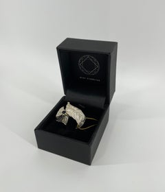 Blackened Sterling Silver with Pink 0.24 Carat Sapphire and 14 Karat Gold