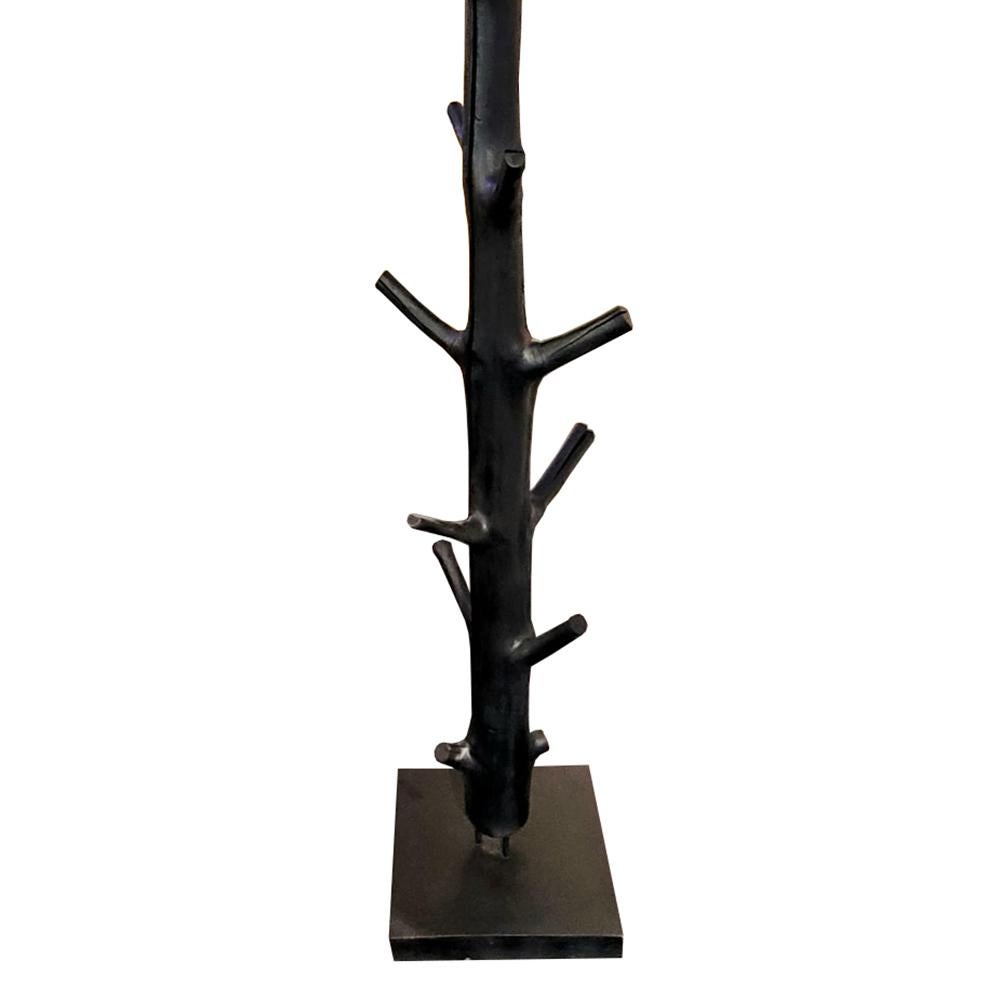 Blackened Wooden Tree Coatrack In New Condition In Paris, FR