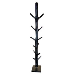 Blackened Wooden Tree Coatrack